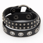 C11040197 Black belt style korean wholesale bracelet accessories