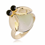 A48660 Light gold ladybird korean ring accessories wholesale